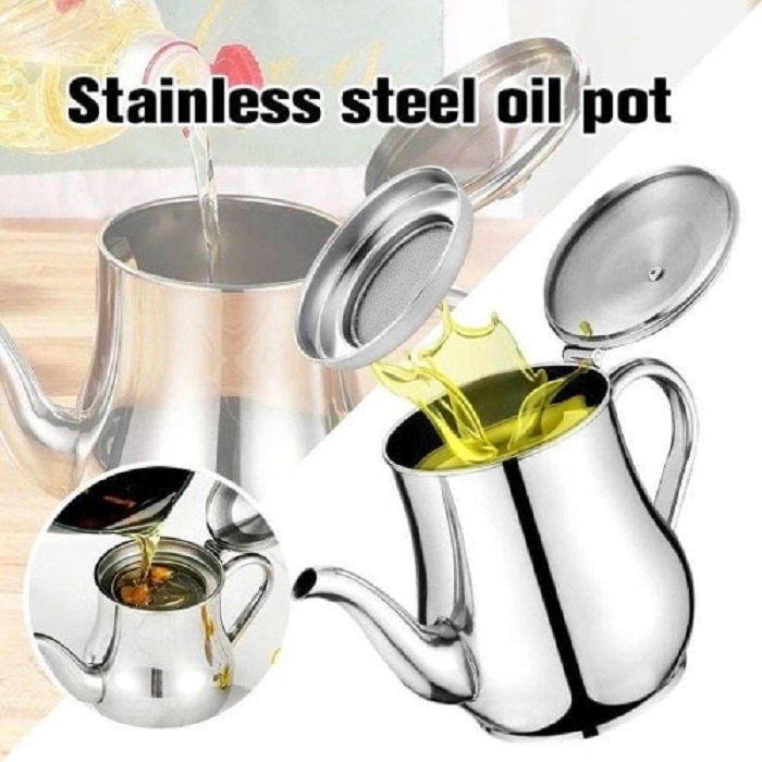 Stainless Steel  Oil Strainer Pot